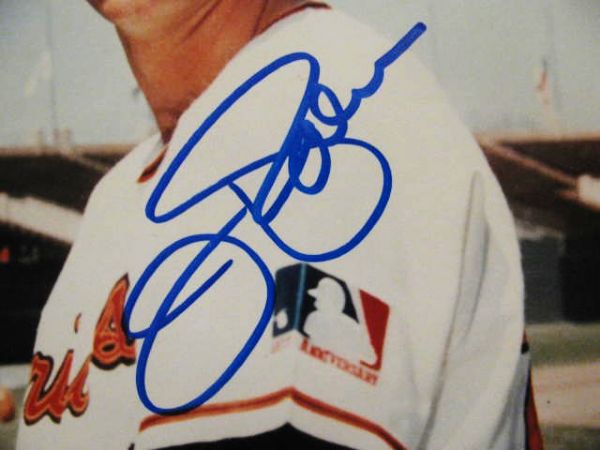 JIM PALMER SIGNED COLOR PHOTO w/JSA