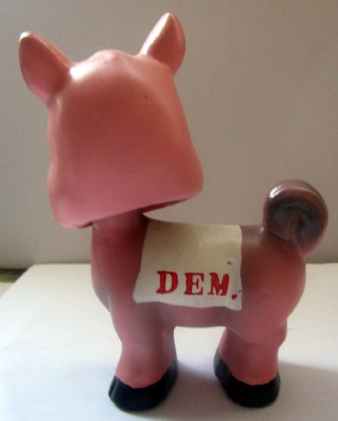 VINTAGE 60's DEMOCRAT & REPUBLICAN MASCOT BOBBING HEADS