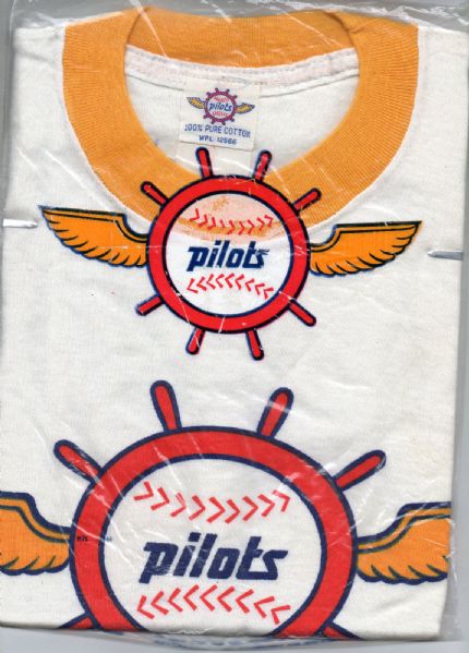 1969 SEATTLE PILOTS TEE SHIRT UNUSED IN ORIGINAL PACKAGE