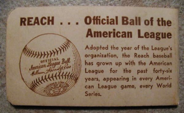 1947 AMERICAN LEAGUE POCKET SCHEDULE- CLEVELAND INDIANS ISSUE