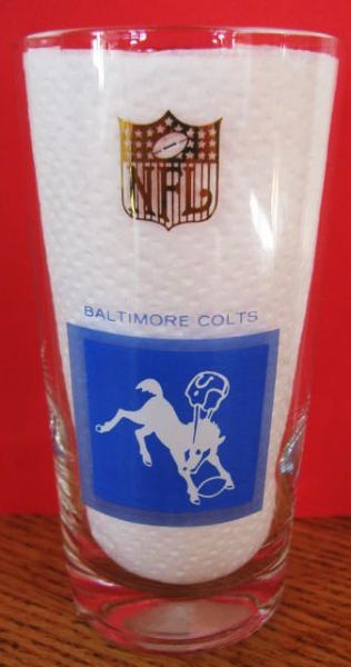 60's  BALTIMORE COLTS NFL HICKOK GLASS 