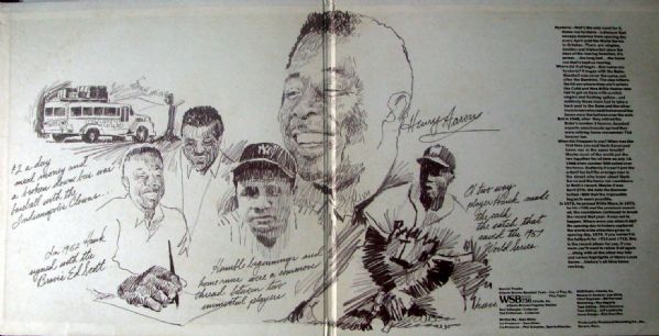 VINTAGE 70's HANK AARON 715 RECORD ALBUM