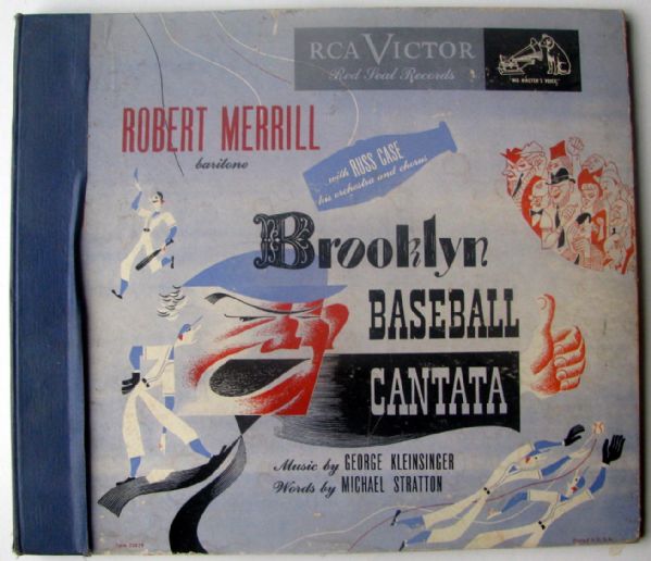 VINTAGE BROOKLYN BASEBALL CANATA RECORD ALBUM