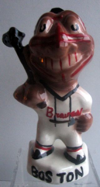 VINTAGE 50's BOSTON BRAVES MASCOT BANK