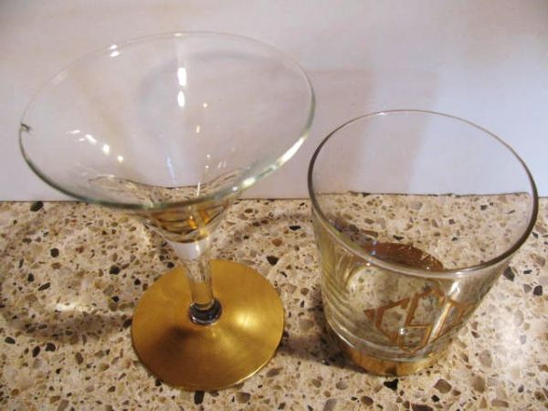 CASEY STENGEL MONOGRAMMED GLASSES