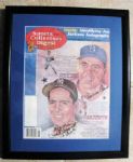 PEE WEE REESE & PHIL RIZZUTO SIGNED 1993 SCD PAPER w/JSA COA
