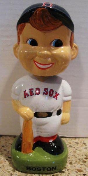 TED WILLIAMS #9 SIGNED BOSTON RED SOX BOBBING HEAD w/SGC COA