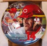 PETE ROSE #4256 LIMITED EDITION SIGNED PLATE w/JSA COA