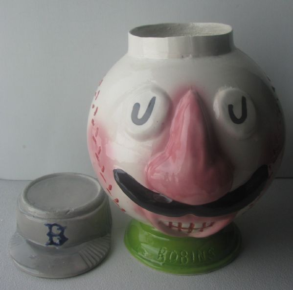 50's BROOKLYN DODGERS / ROBINS MASCOT COOKIE JAR - SUPER RARE!