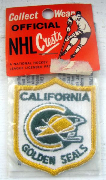VINTAGE 60's CALIFORNIA GOLDEN SEALS JACKET PATCH- SEALED IN PACKAGE