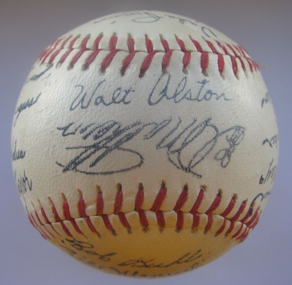 1960 NATIONAL LEAGUE ALL-STAR GAME BALL w/FACSIMILE AUTOGRAPHS