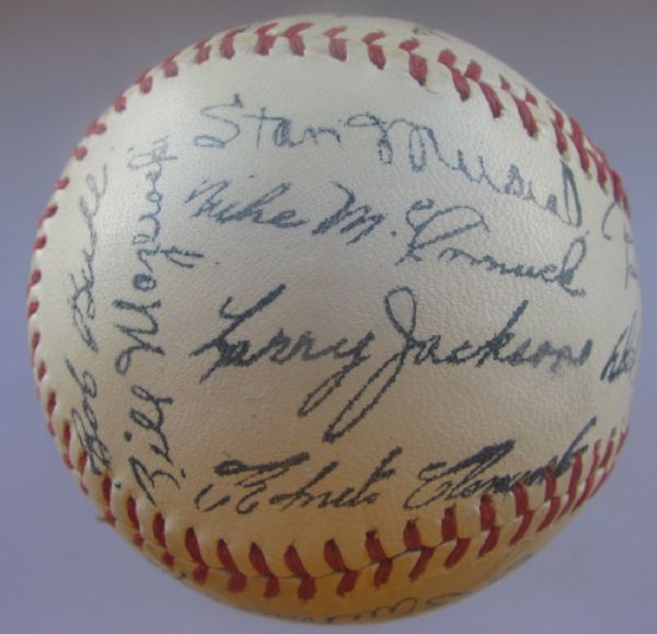 1960 NATIONAL LEAGUE ALL-STAR GAME BALL w/FACSIMILE AUTOGRAPHS