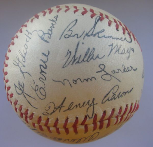 1960 NATIONAL LEAGUE ALL-STAR GAME BALL w/FACSIMILE AUTOGRAPHS