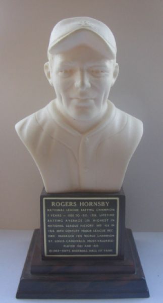 1963 ROGERS HORNSBY HALL OF FAME BUST