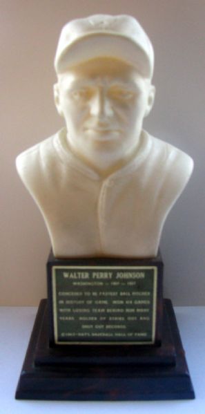 1963 WALTER JOHNSON  HALL OF FAME BUST