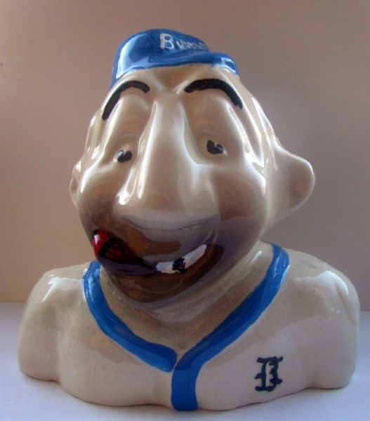 50's BROOKLYN DODGERS MASCOT RAZOR BANK