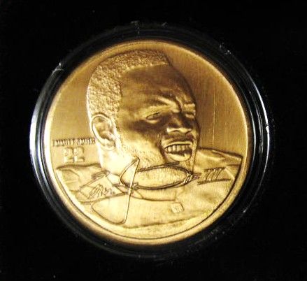 EMMITT SMITH DALLAS COWBOYS LE HIGHLAND MINT BRONZE COIN 