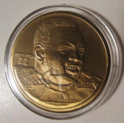 EMMITT SMITH DALLAS COWBOYS LE HIGHLAND MINT BRONZE COIN 