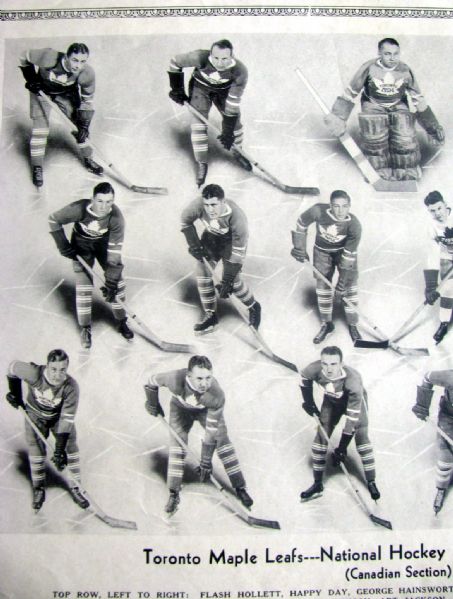1934-35 TORONTO MAPLE LEAFS NHL CANADIAN DIVISION CHAMPIONS PREMIUM PHOTO