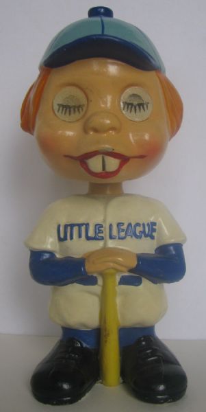 60's LITTLE LEAGUE BOBBING HEAD w/FLICKERING EYES