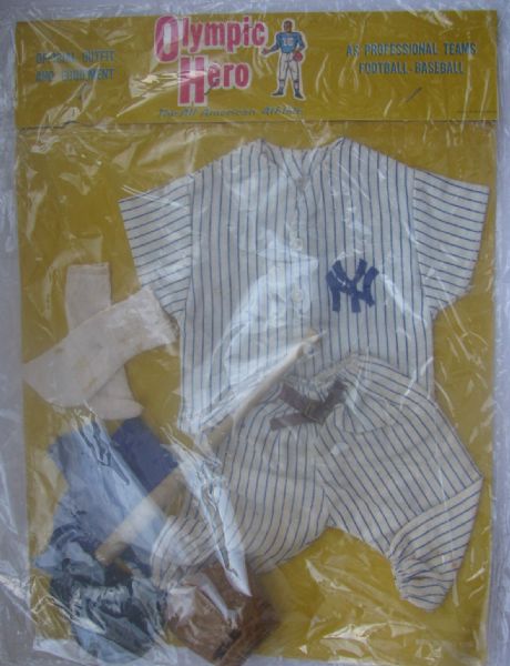 60's NEW YORK YANKEES JOHNNY HERO OUTFIT- SEALED ON CARD