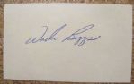 WADE BOGGS SIGNED 3X5 CARD w/JSA