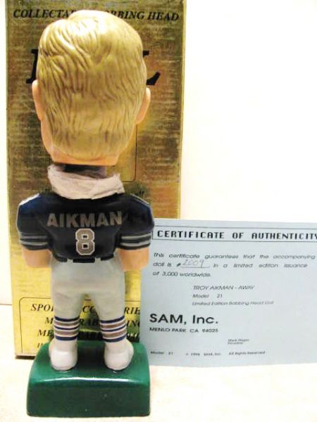 SAMS 1996 TROY AIKMAN FOOTBALL BOBBLE HEAD 