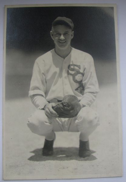 VINTAGE 30's HAROLD RUEL CHICAGO WHITE SOX GEORGE BURKE PHOTO CARD