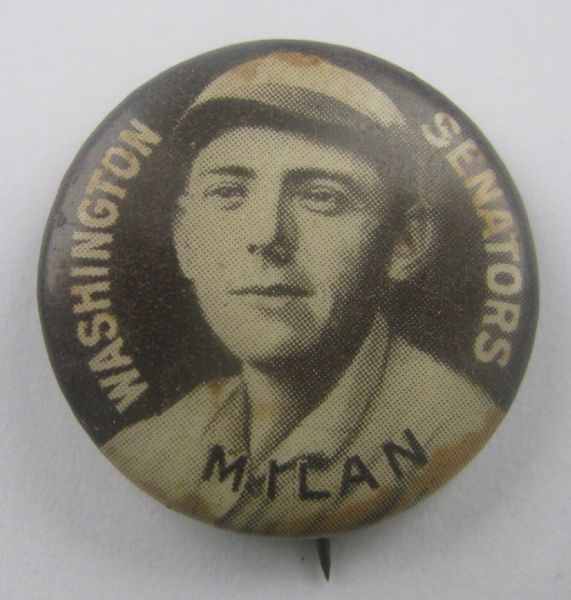 VINTAGE 1910 CLYDE MILAN SWEET CAPORAL PIN