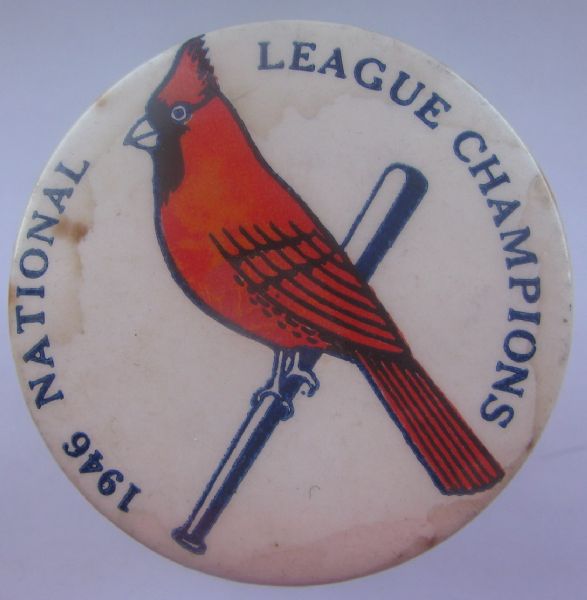 VINTAGE 1946 ST. LOUIS CARDINALS NATIONAL LEAGUE CHAMPIONS PIN