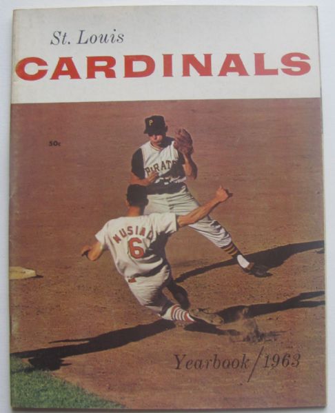 1963 ST. LOUIS CARDINALS YEARBOOK- LAST YEAR STAN MUSIAL