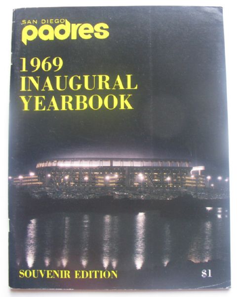 1969 SAN DIEGO PADRES YEARBOOK- 1st YEAR