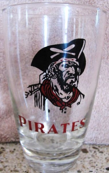 50's PITTSBURGH PIRATES LARGE DRINKING GLASS