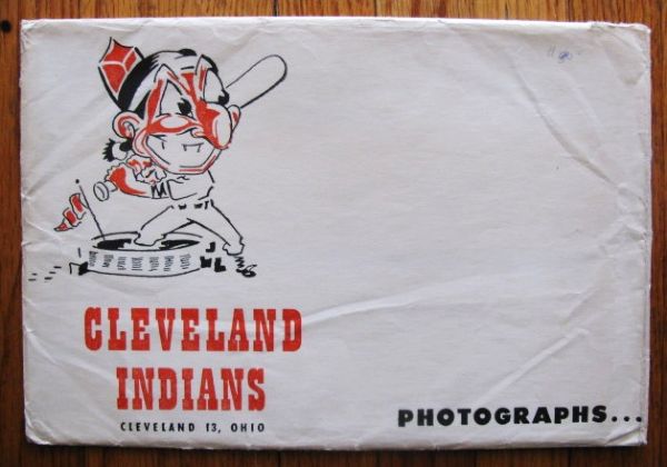 1954 CLEVELAND INDIANS TEAM PHOTO PACK w/ENVELOPE