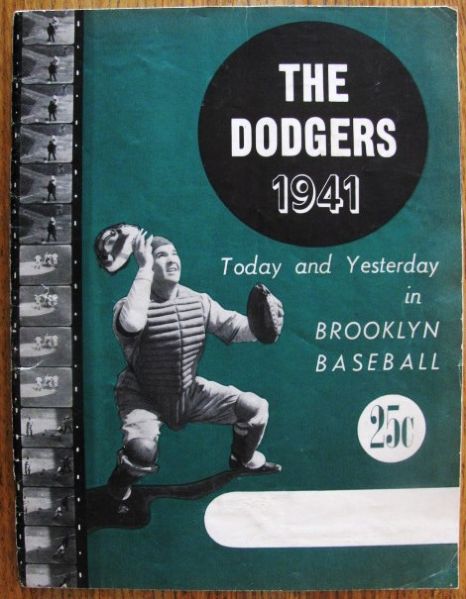 1941 BROOKLYN DODGERS BASEBALL YEARBOOK 