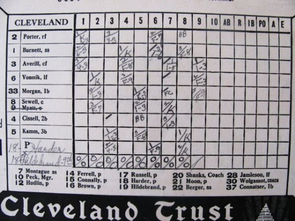 RARE - 1932 CLEVELAND INDIANS 1ST GAME PROGRAM @ MUNICIPAL STADIUM