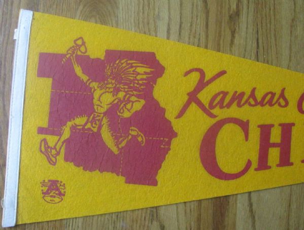 60's KANSAS CITY CHIEFS AFL PENNANT 