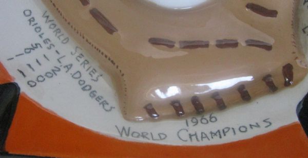 1966 BALTIMORE ORIOLES WORLD CHAMPIONS ASH TRAY - SUPER RARE!