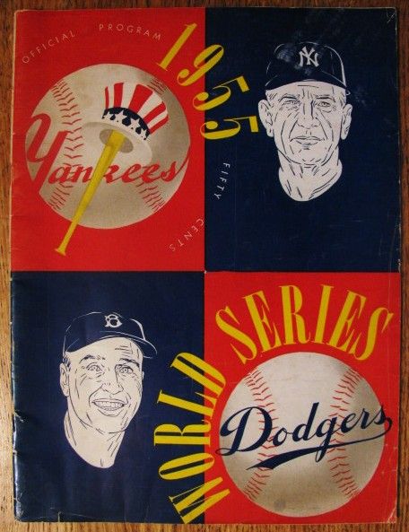 Lot Detail 1955 World Series Baseball Program Ny Yankees Vs Brooklyn Dodgers