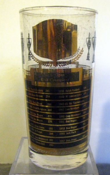 1958 CHAMPIONS GLASS - US. OPEN AND KENTUCKY DERBY