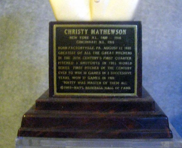 1963 CHRISTY MATHEWSON HALL OF FAME BUST