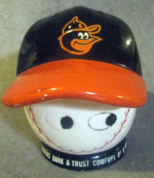 60's BALTIMORE ORIOLES HAT BANK