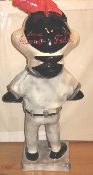 VINTAGE 50's CLEVELAND INDIANS - CHIEF WAHOO PROMO STATUE