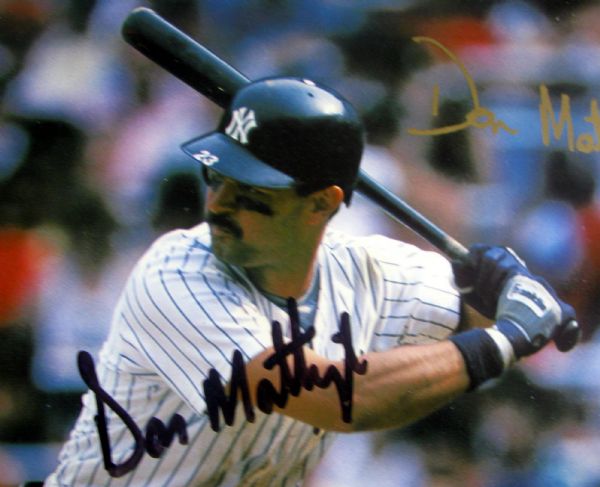 DON MATTINGLY SIGNED 8 X 10 PHOTO w/SGC COA