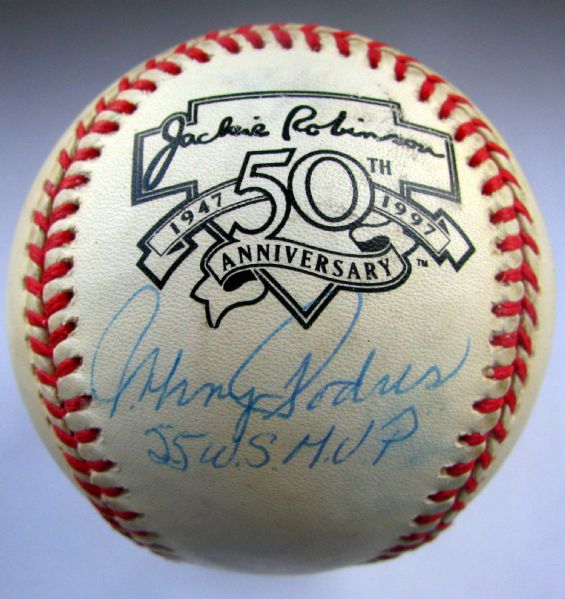 JOHNNY PODRES SIGNED BASEBALL w/INSCRIPTION AND SGC COA