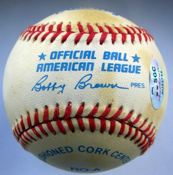 PHIL RIZZUTO SIGNED BASEBALL w/SGC COA