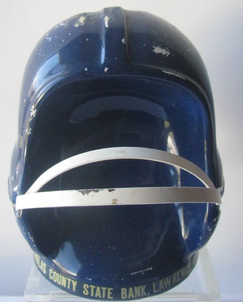 VINTAGE KANSAS UNIVERSITY JAYHAWKS HELMET BANK