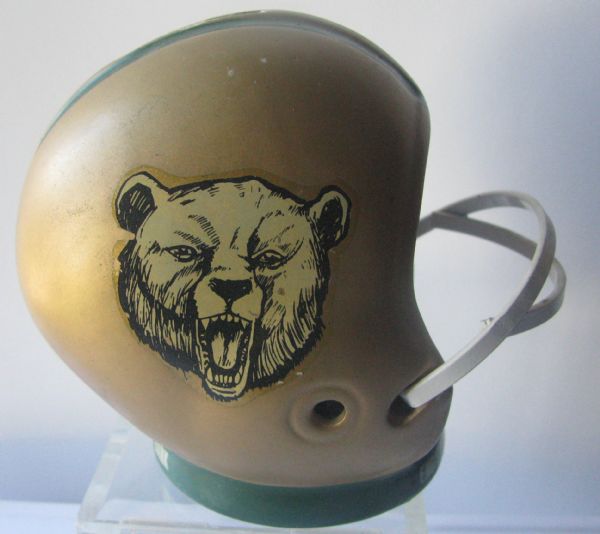 VINTAGE WESTERN NEW ENGLAND GOLDEN BEARS HELMET BANK