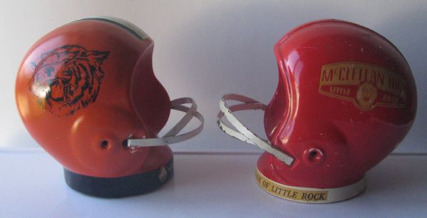 VINTAGE HIGH SCHOOL HELMET BANKS (2)