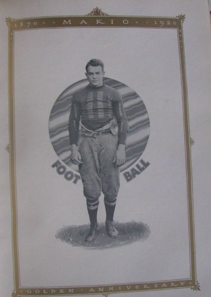 1920 MAKIO OHIO STATE SCHOOL YEARBOOK- LOADS OF ATHLETICS